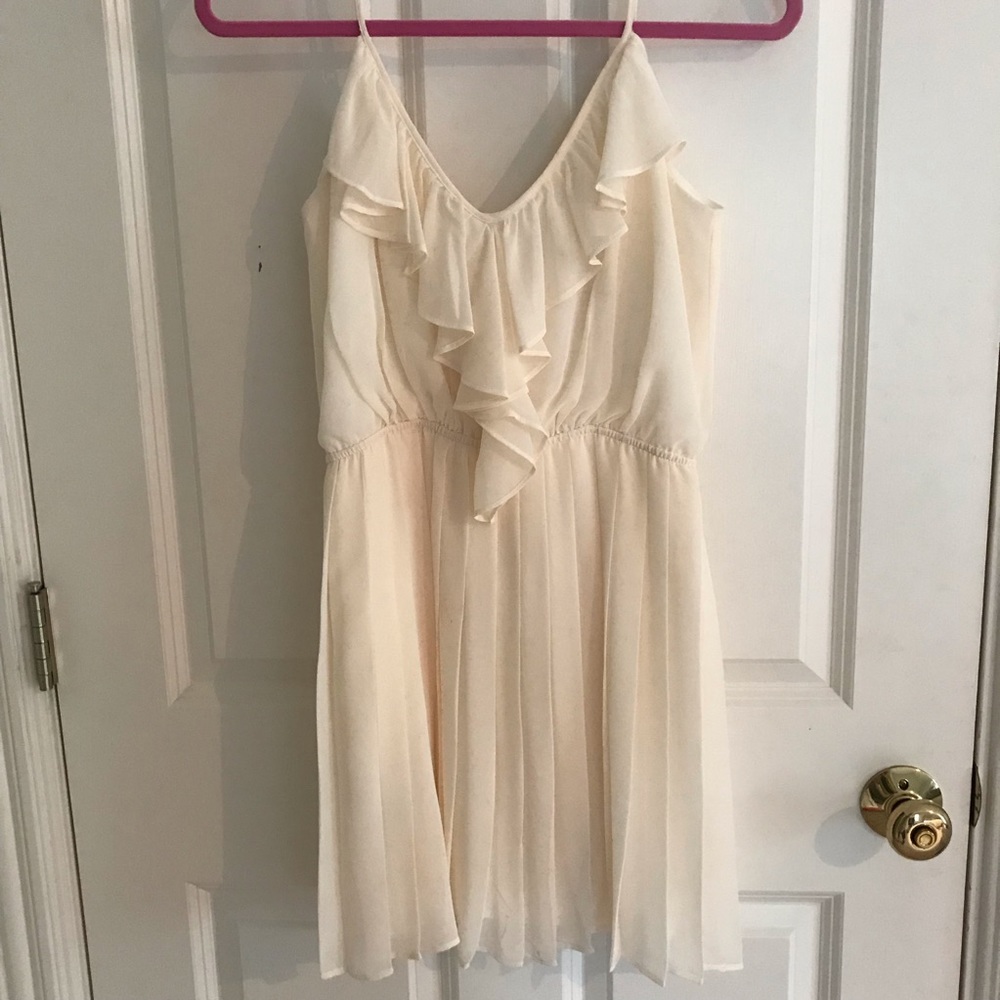BCBG cream dress